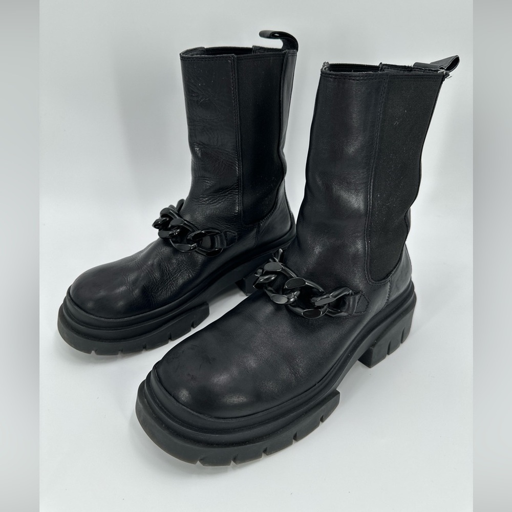 Ash squall chain Leather Boots size 39 U.S. size 8
